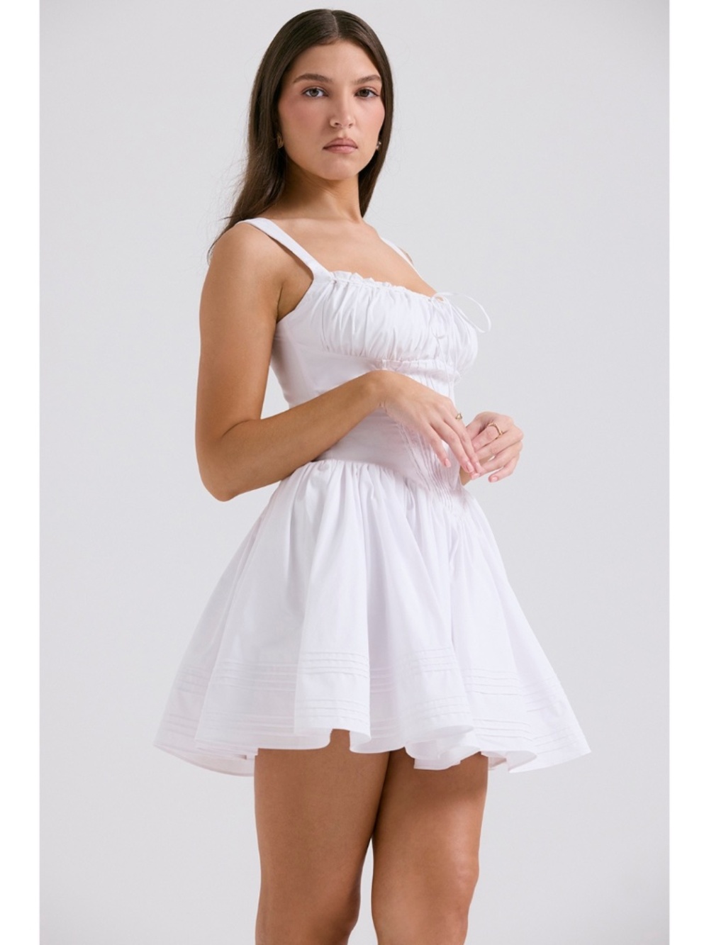 NEW House of CB Natassia Dress White Medium - Picture 12 of 17